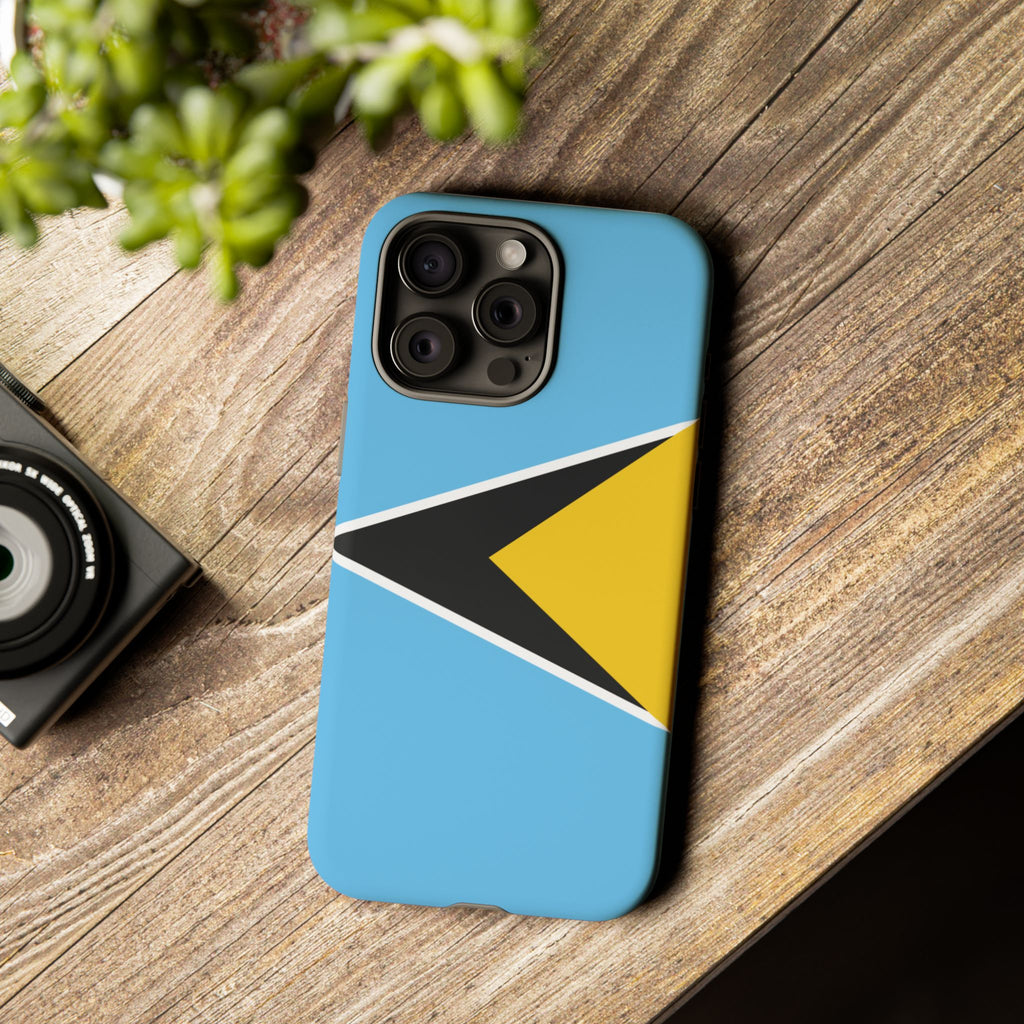 St Lucia Flag Tough Phone Case - Irie Blues Boutique