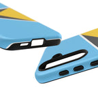 St Lucia Flag Tough Phone Case - Irie Blues Boutique