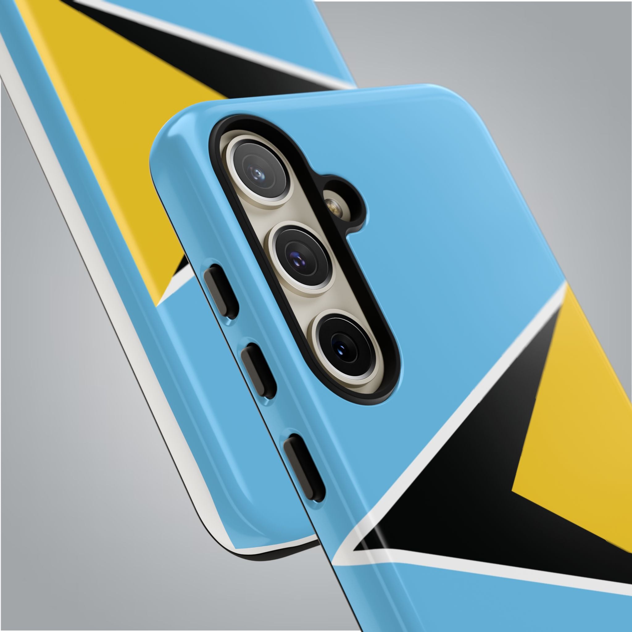 St Lucia Flag Tough Phone Case - Irie Blues Boutique