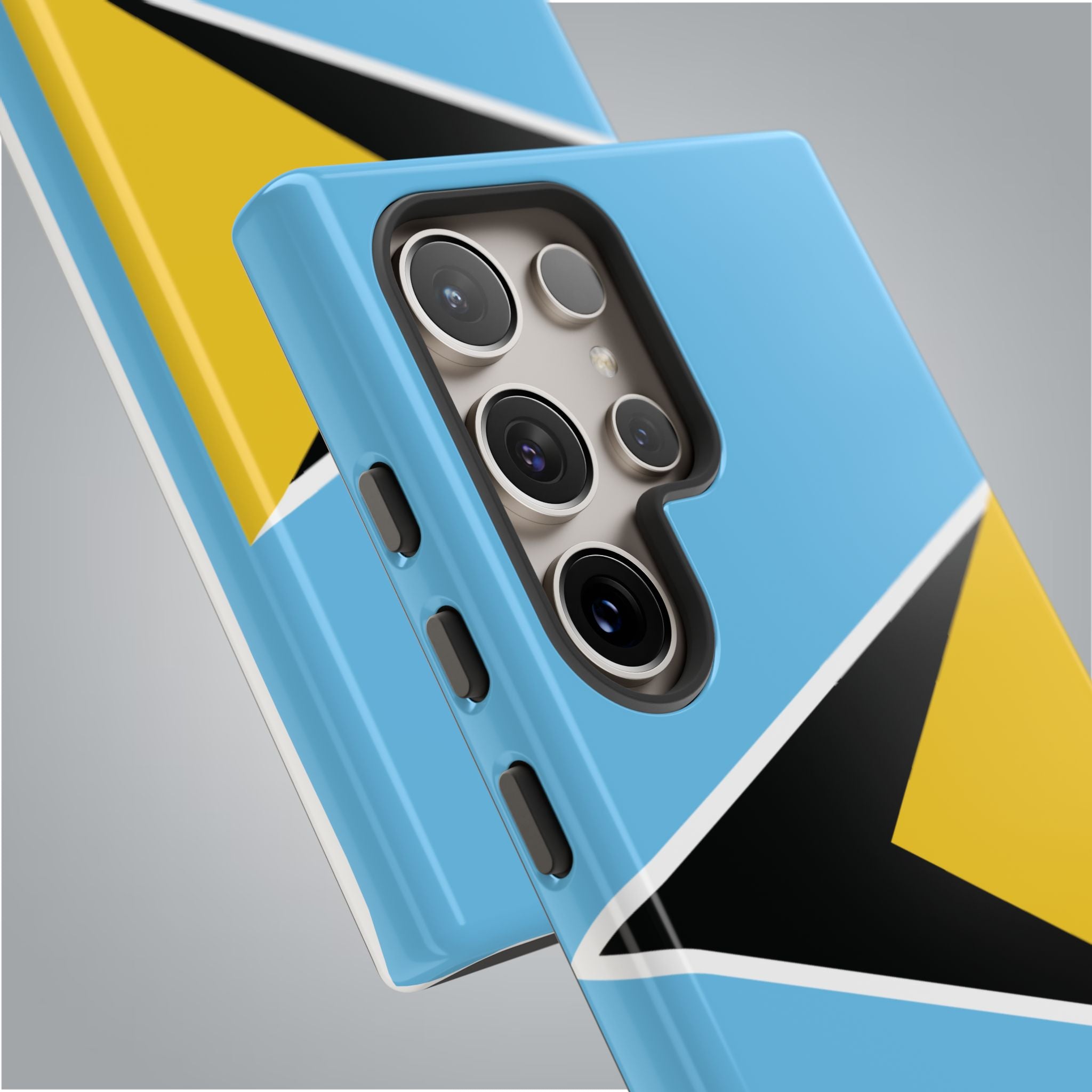 St Lucia Flag Tough Phone Case - Irie Blues Boutique