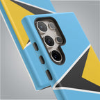 St Lucia Flag Tough Phone Case - Irie Blues Boutique