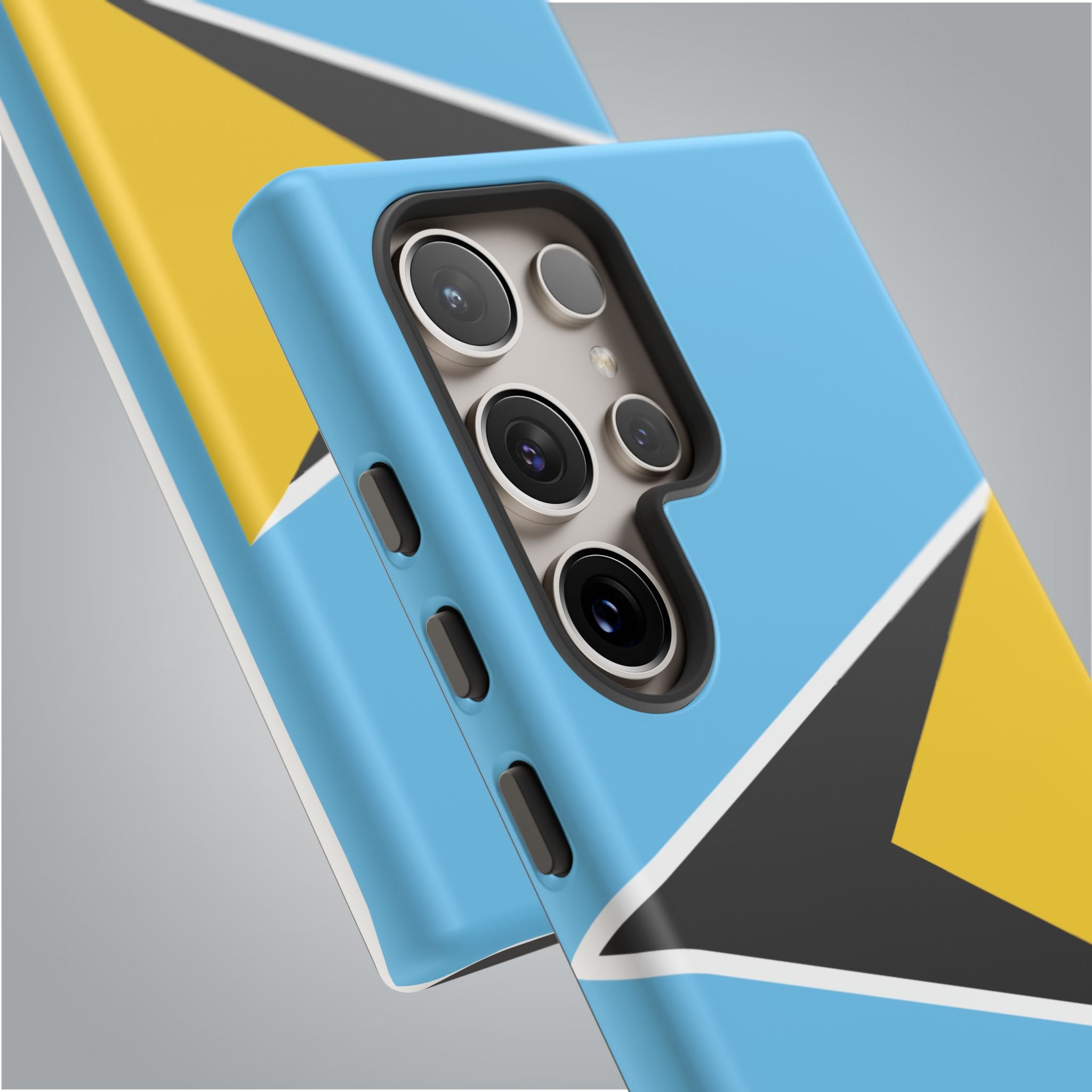 St Lucia Flag Tough Phone Case - Irie Blues Boutique