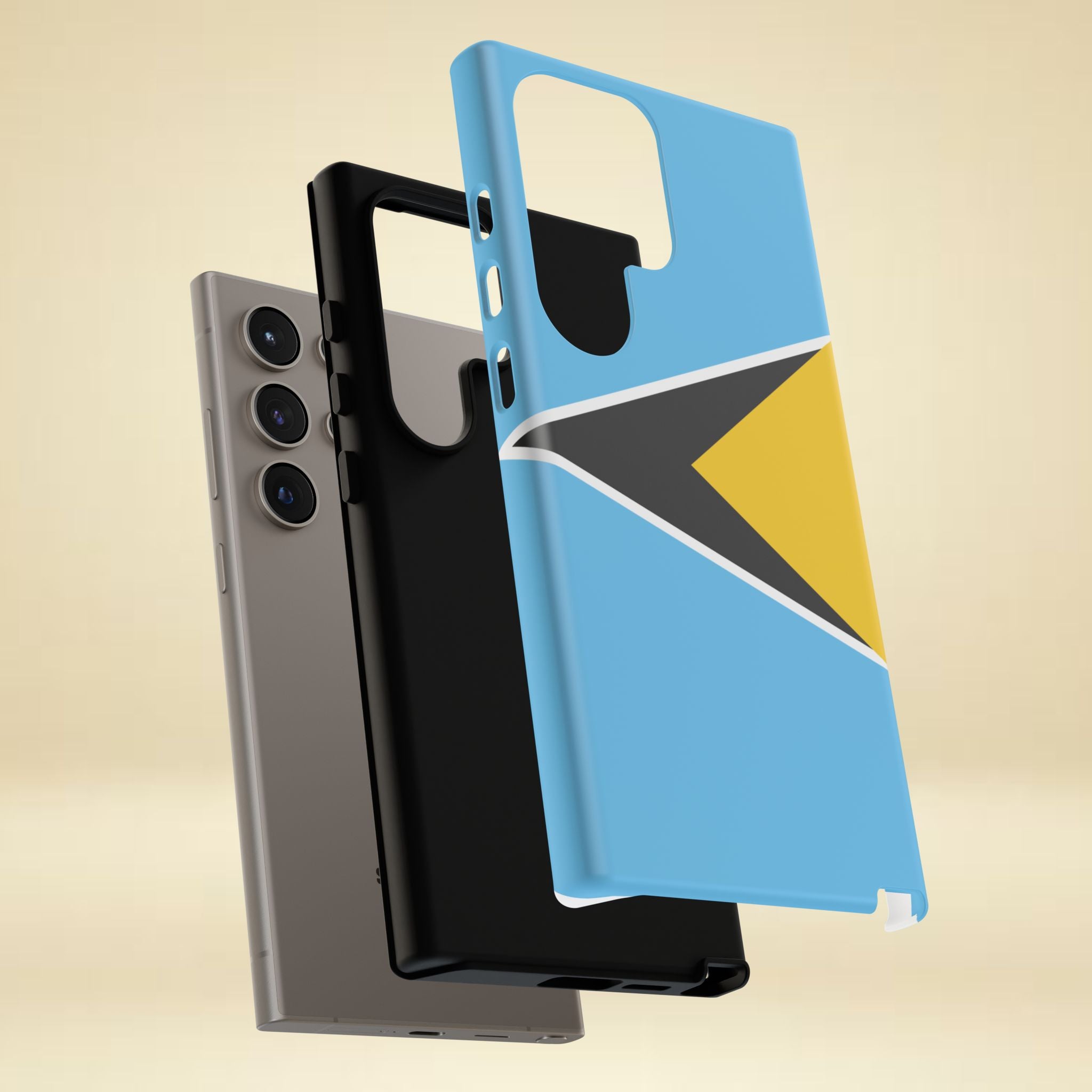 St Lucia Flag Tough Phone Case - Irie Blues Boutique