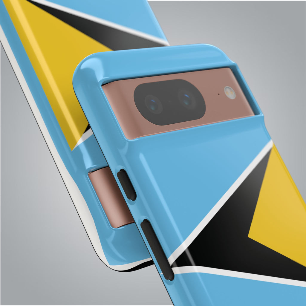 St Lucia Flag Tough Phone Case - Irie Blues Boutique