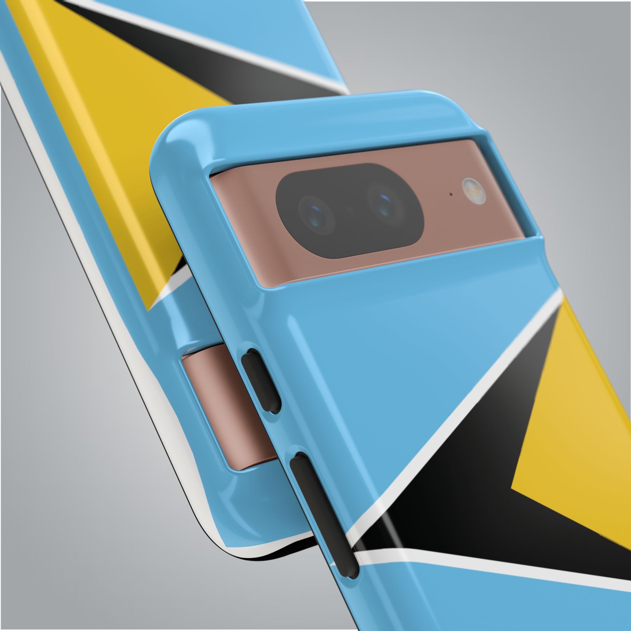 St Lucia Flag Tough Phone Case - Irie Blues Boutique