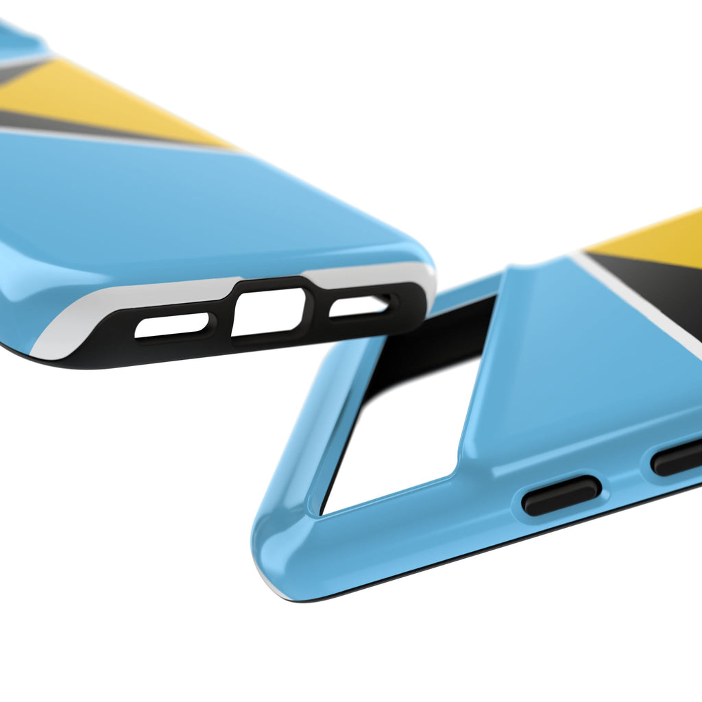 St Lucia Flag Tough Phone Case - Irie Blues Boutique