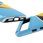 St Lucia Flag Tough Phone Case - Irie Blues Boutique