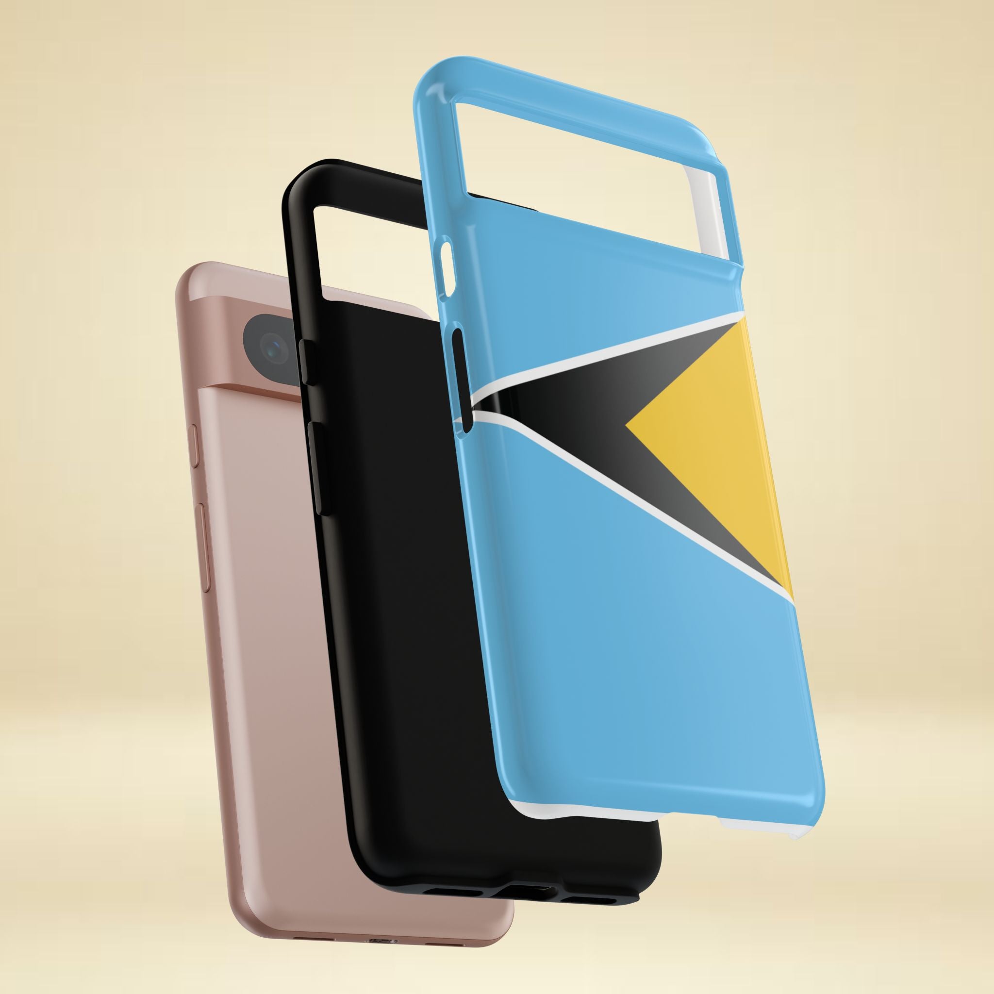 St Lucia Flag Tough Phone Case - Irie Blues Boutique