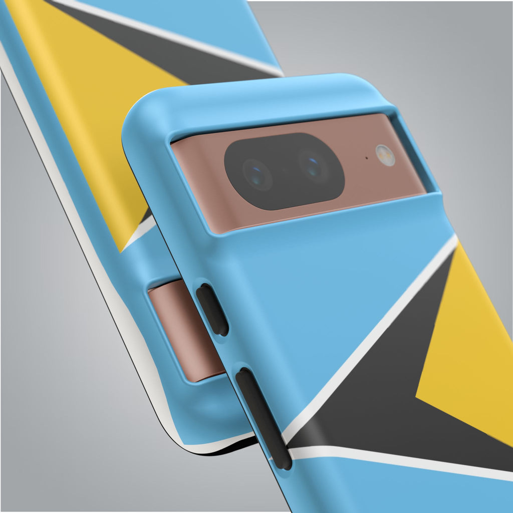 St Lucia Flag Tough Phone Case - Irie Blues Boutique