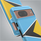 St Lucia Flag Tough Phone Case - Irie Blues Boutique