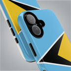 St Lucia Flag Tough Phone Case - Irie Blues Boutique