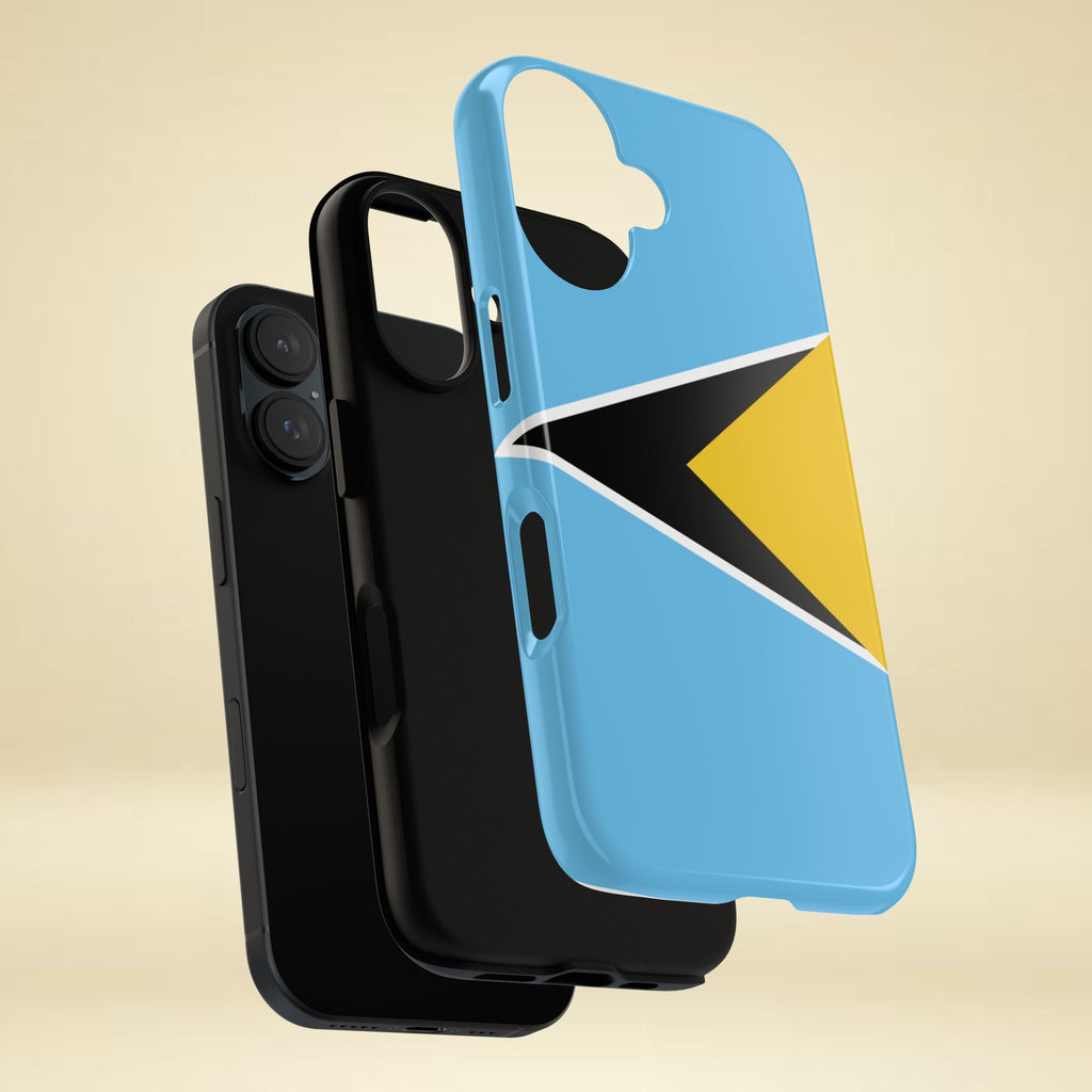 St Lucia Flag Tough Phone Case - Irie Blues Boutique
