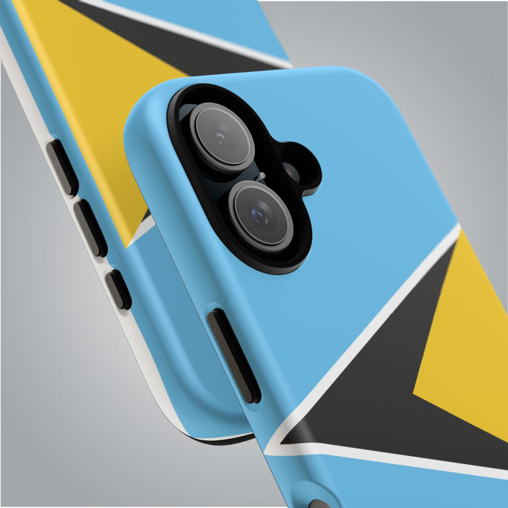 St Lucia Flag Tough Phone Case - Irie Blues Boutique