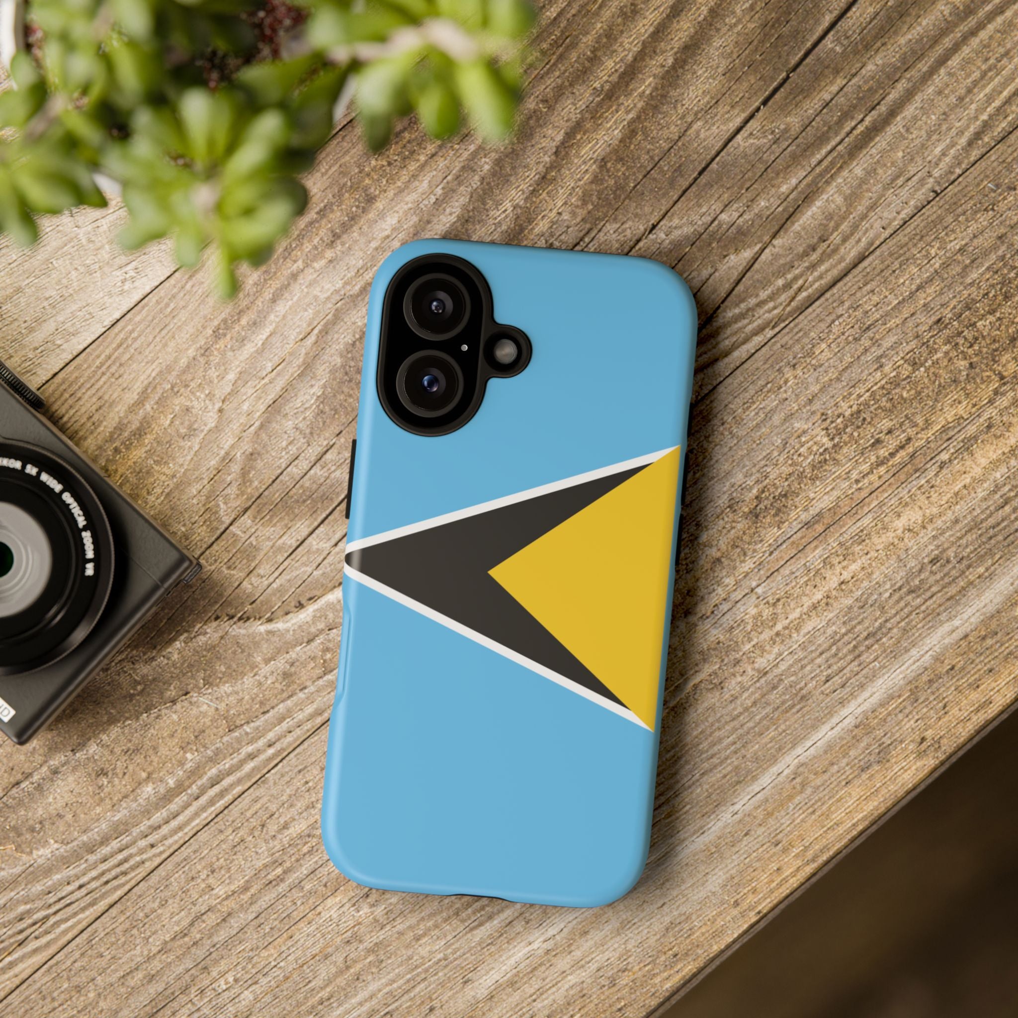 St Lucia Flag Tough Phone Case - Irie Blues Boutique
