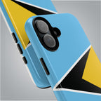 St Lucia Flag Tough Phone Case - Irie Blues Boutique