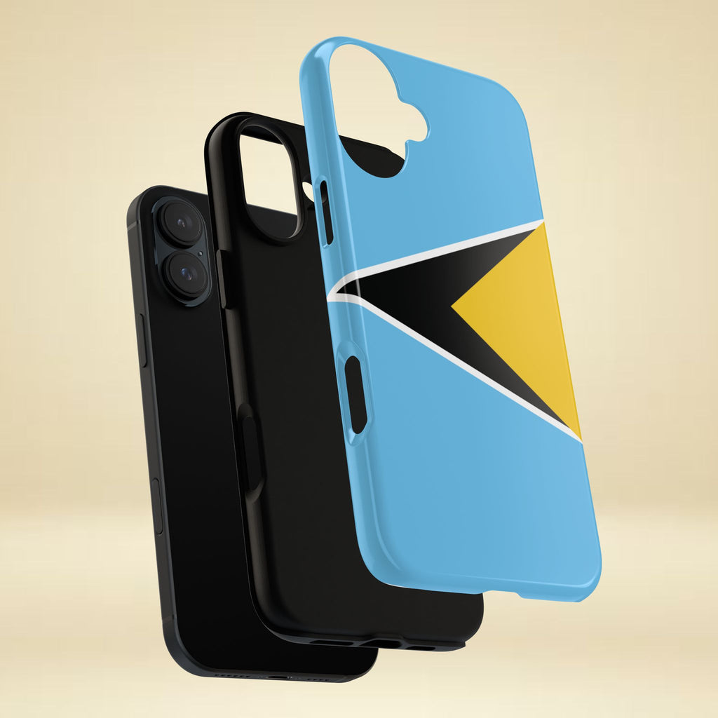 St Lucia Flag Tough Phone Case - Irie Blues Boutique