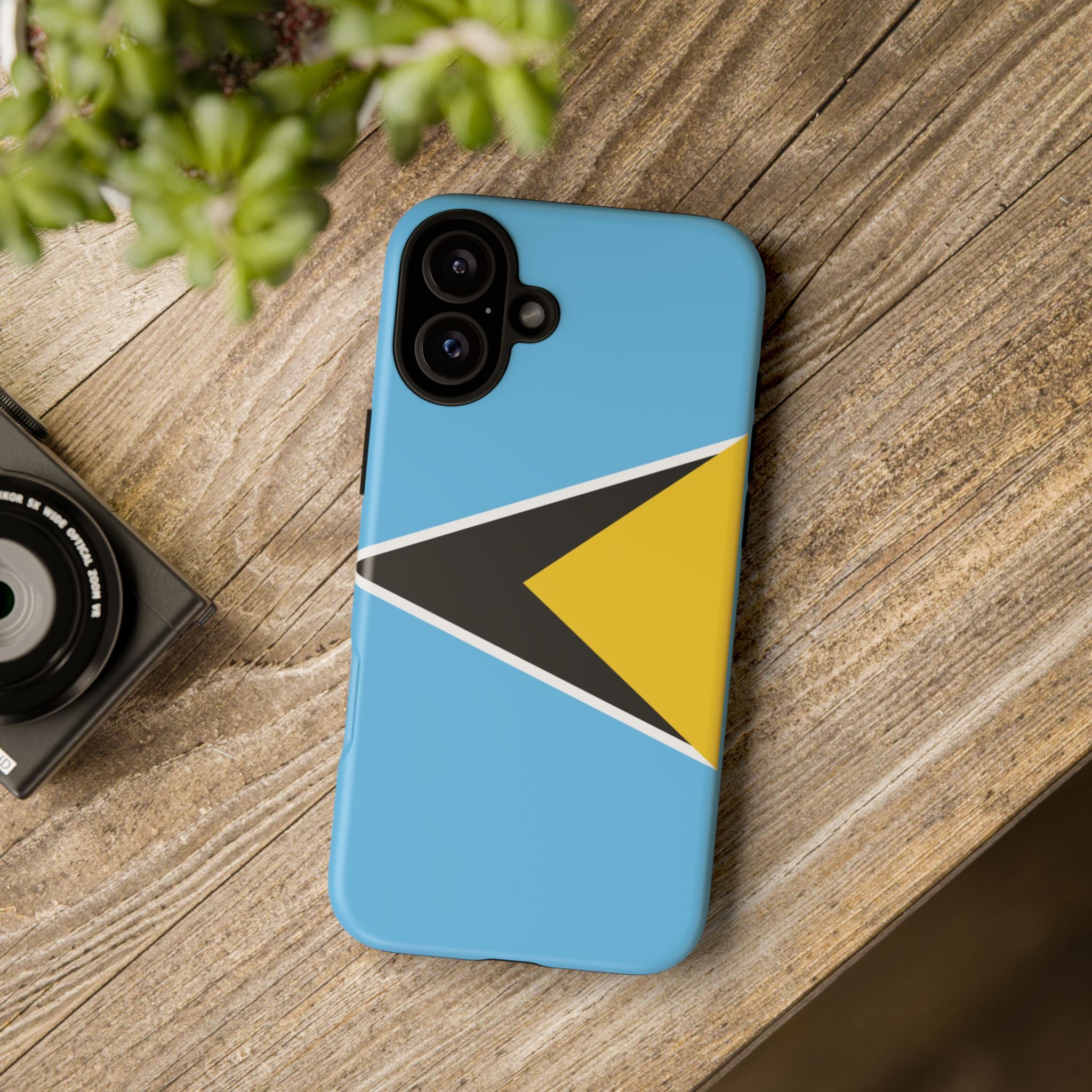St Lucia Flag Tough Phone Case - Irie Blues Boutique