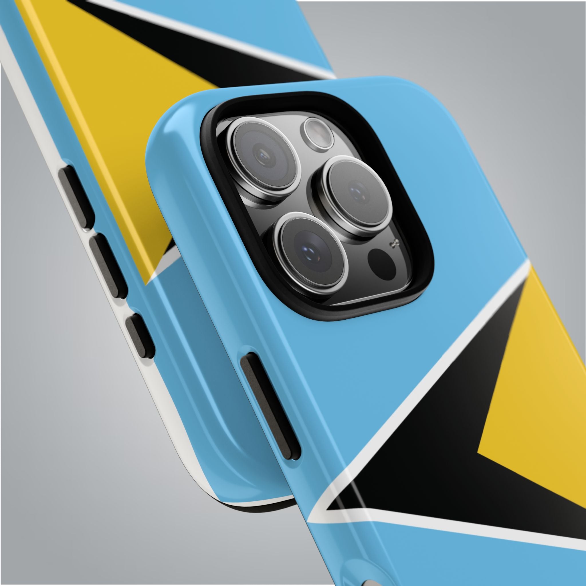 St Lucia Flag Tough Phone Case - Irie Blues Boutique