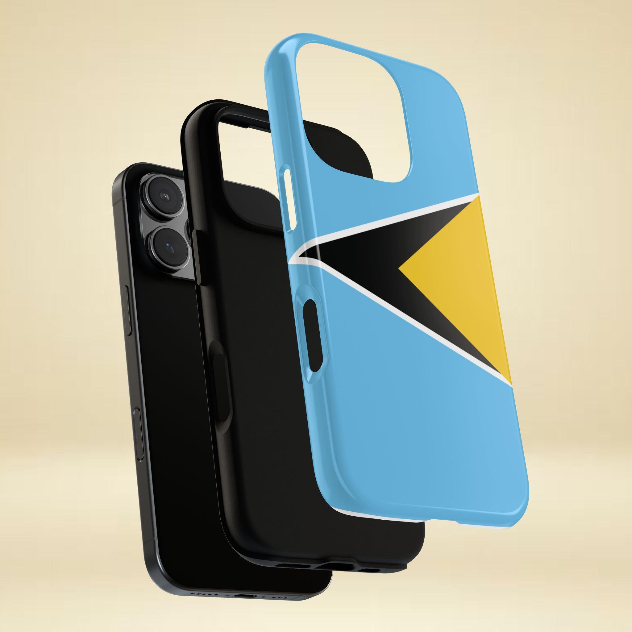 St Lucia Flag Tough Phone Case - Irie Blues Boutique