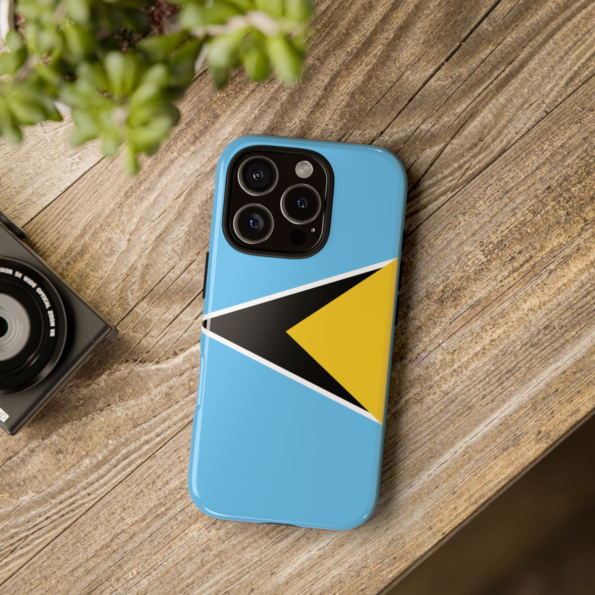St Lucia Flag Tough Phone Case - Irie Blues Boutique