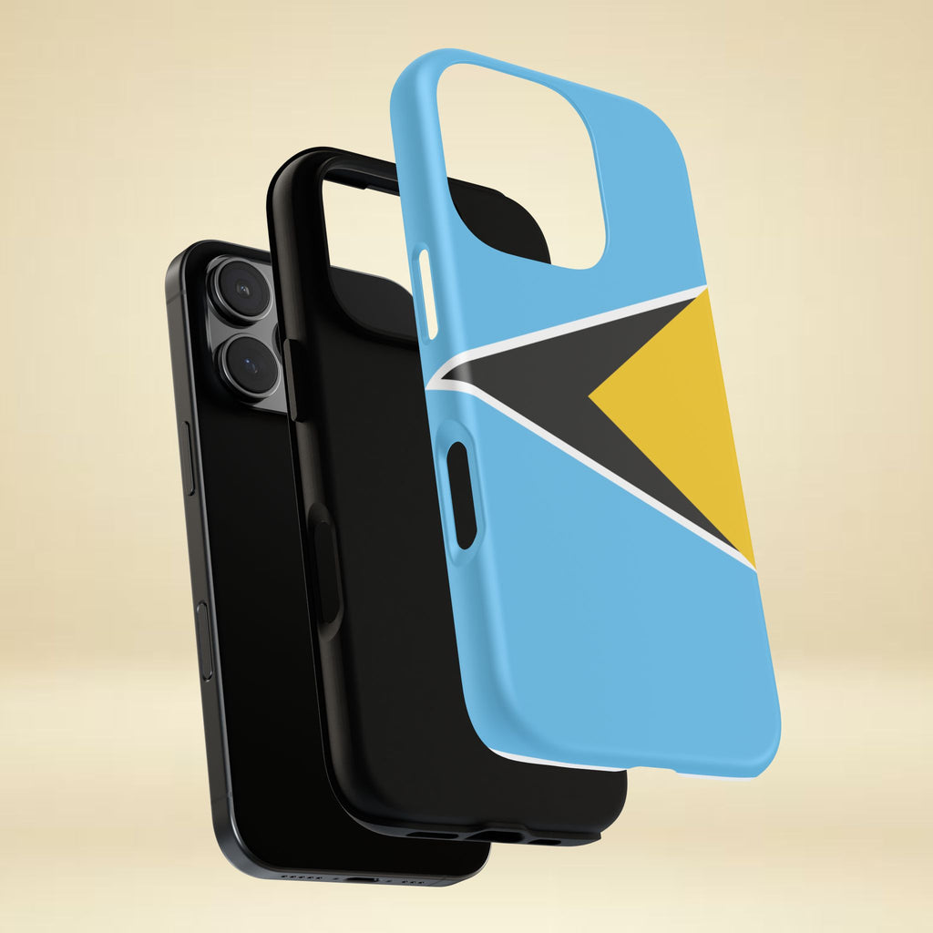 St Lucia Flag Tough Phone Case - Irie Blues Boutique