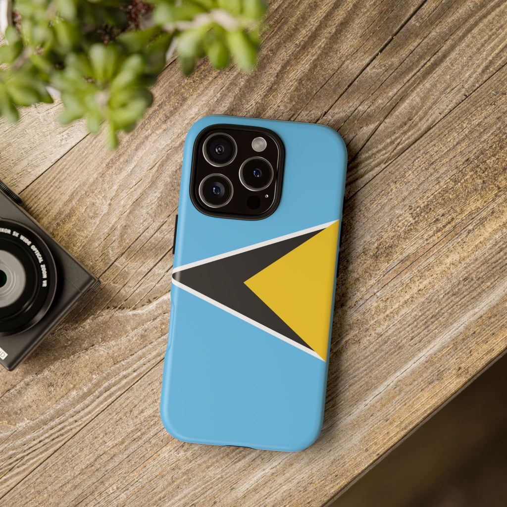 St Lucia Flag Tough Phone Case - Irie Blues Boutique