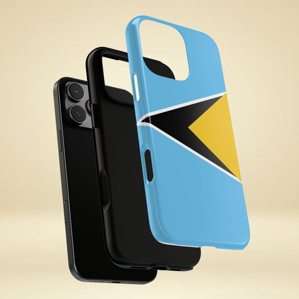 St Lucia Flag Tough Phone Case - Irie Blues Boutique
