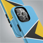 St Lucia Flag Tough Phone Case - Irie Blues Boutique