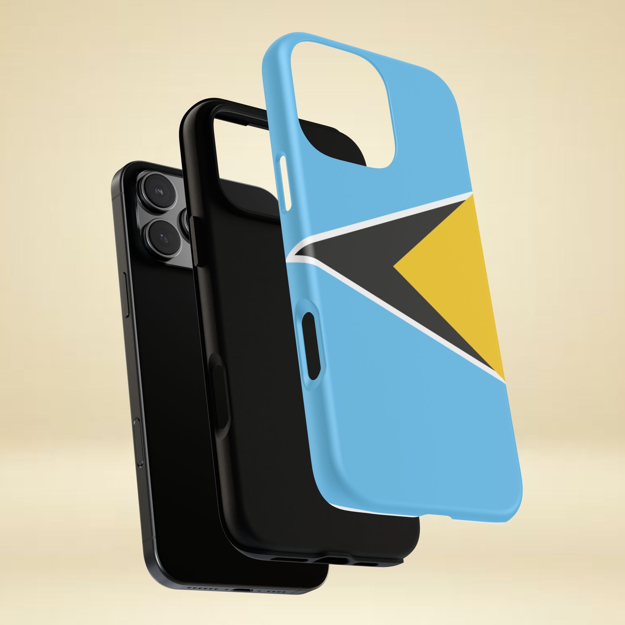 St Lucia Flag Tough Phone Case - Irie Blues Boutique