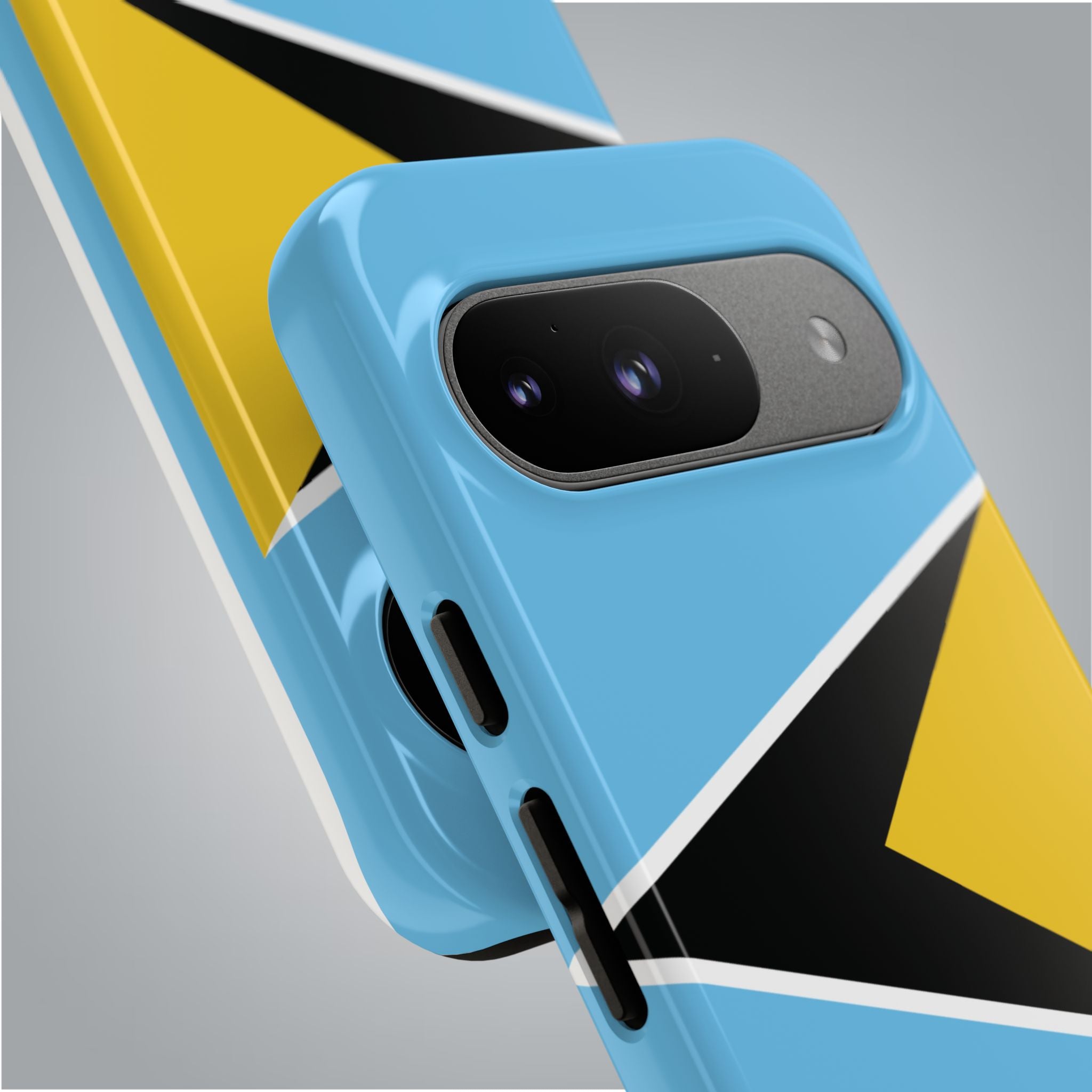 St Lucia Flag Tough Phone Case - Irie Blues Boutique