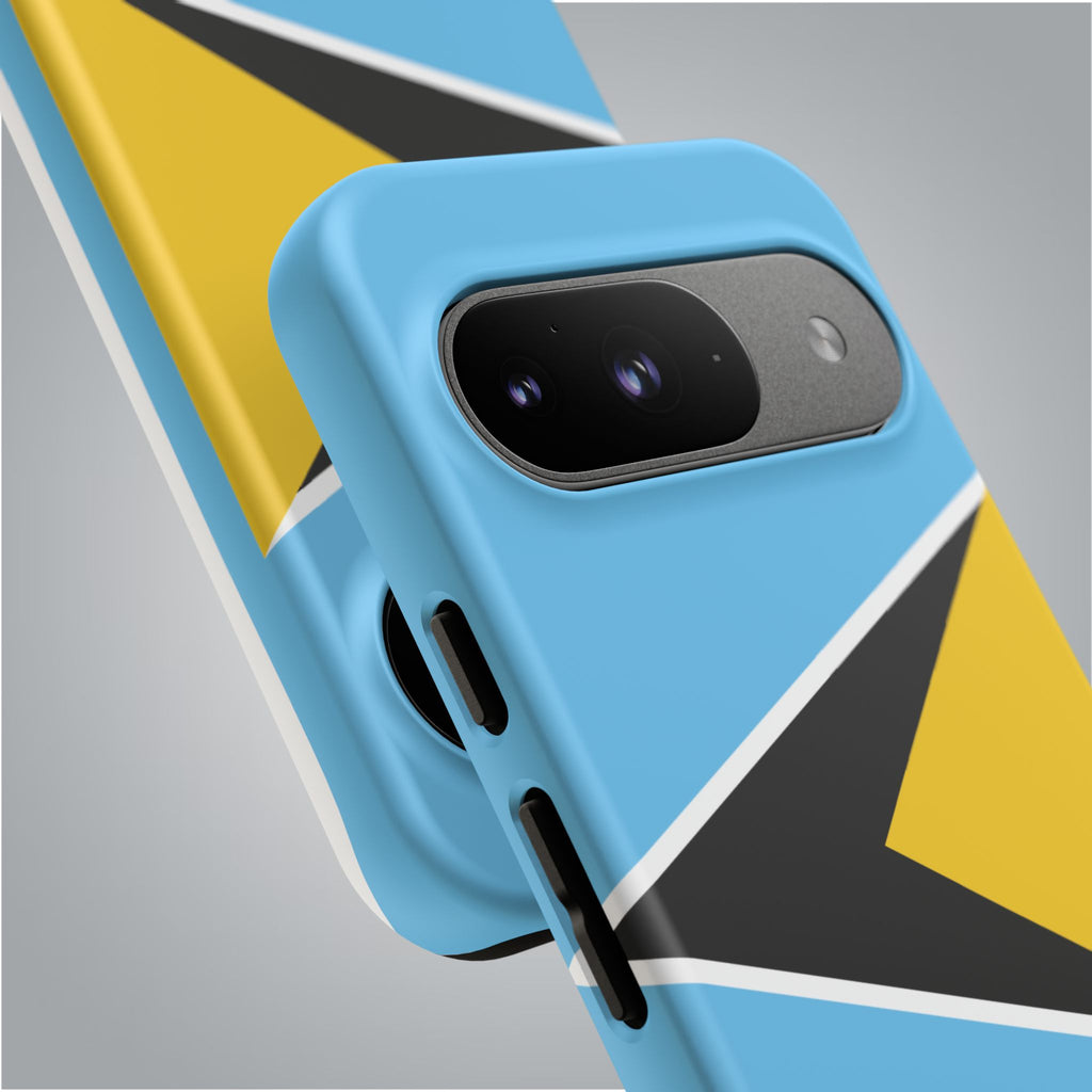 St Lucia Flag Tough Phone Case - Irie Blues Boutique