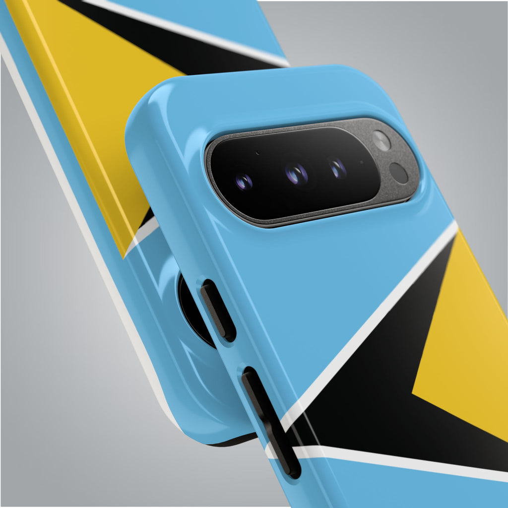 St Lucia Flag Tough Phone Case - Irie Blues Boutique