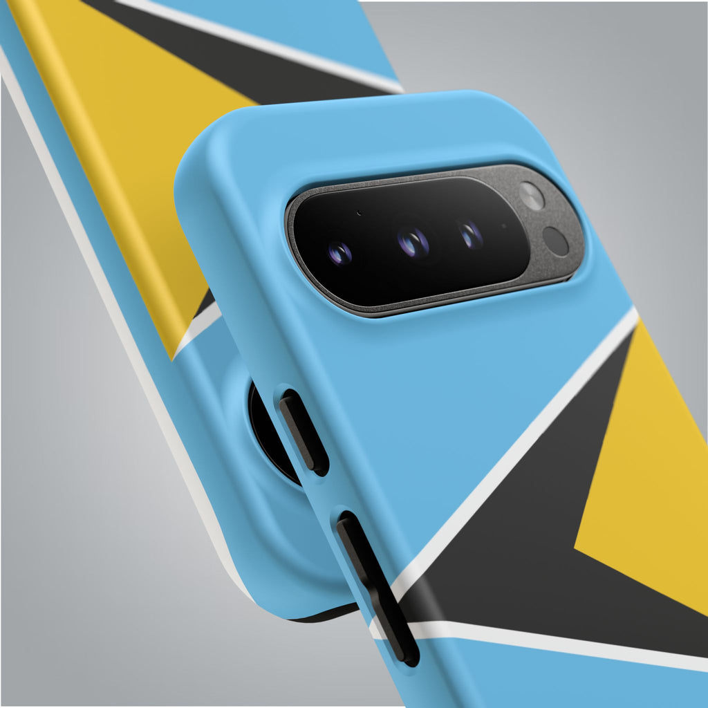 St Lucia Flag Tough Phone Case - Irie Blues Boutique