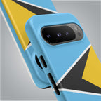 St Lucia Flag Tough Phone Case - Irie Blues Boutique