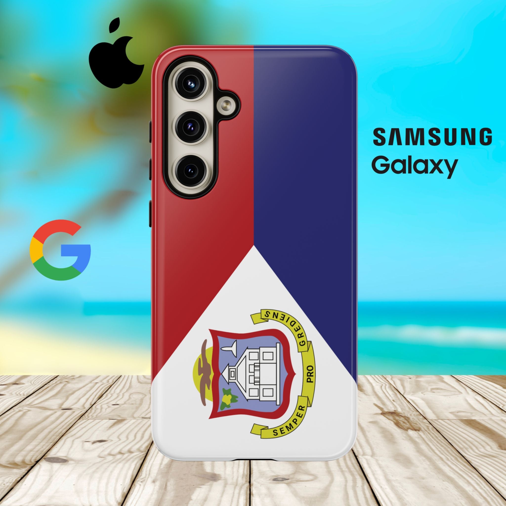 St. Martin Flag Tough Phone Case - Irie Blues Boutique