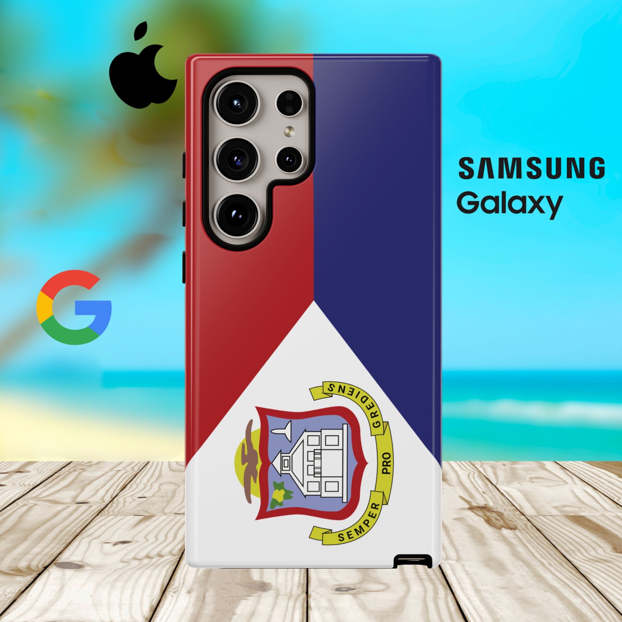 St. Martin Flag Tough Phone Case - Irie Blues Boutique