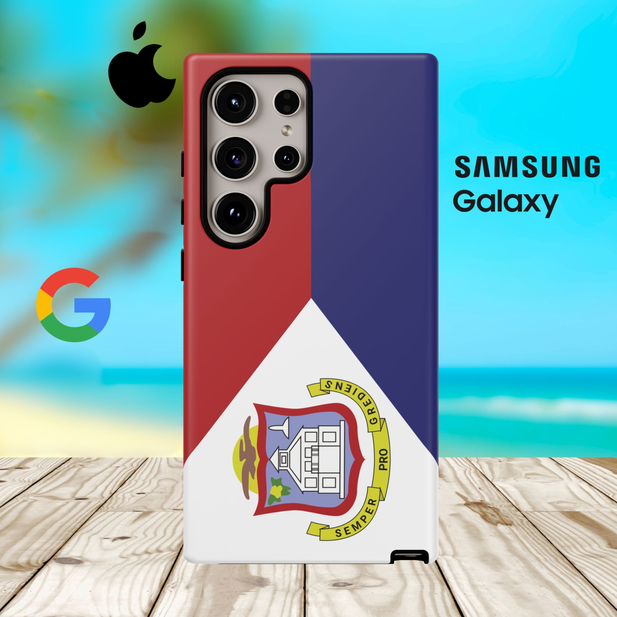 St. Martin Flag Tough Phone Case - Irie Blues Boutique