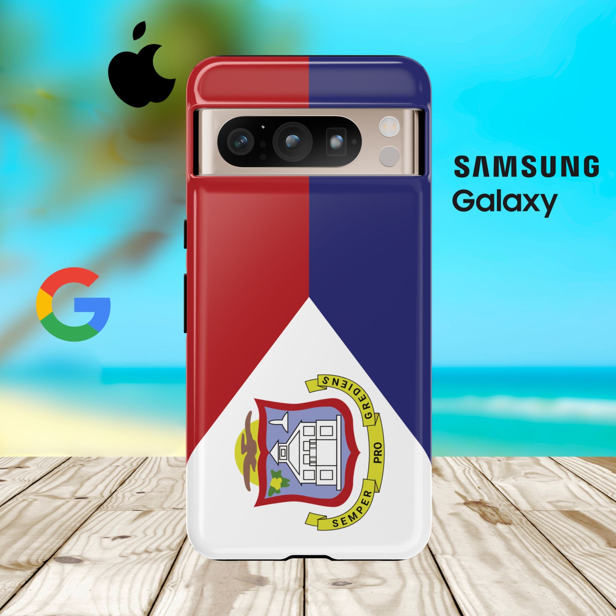 St. Martin Flag Tough Phone Case - Irie Blues Boutique