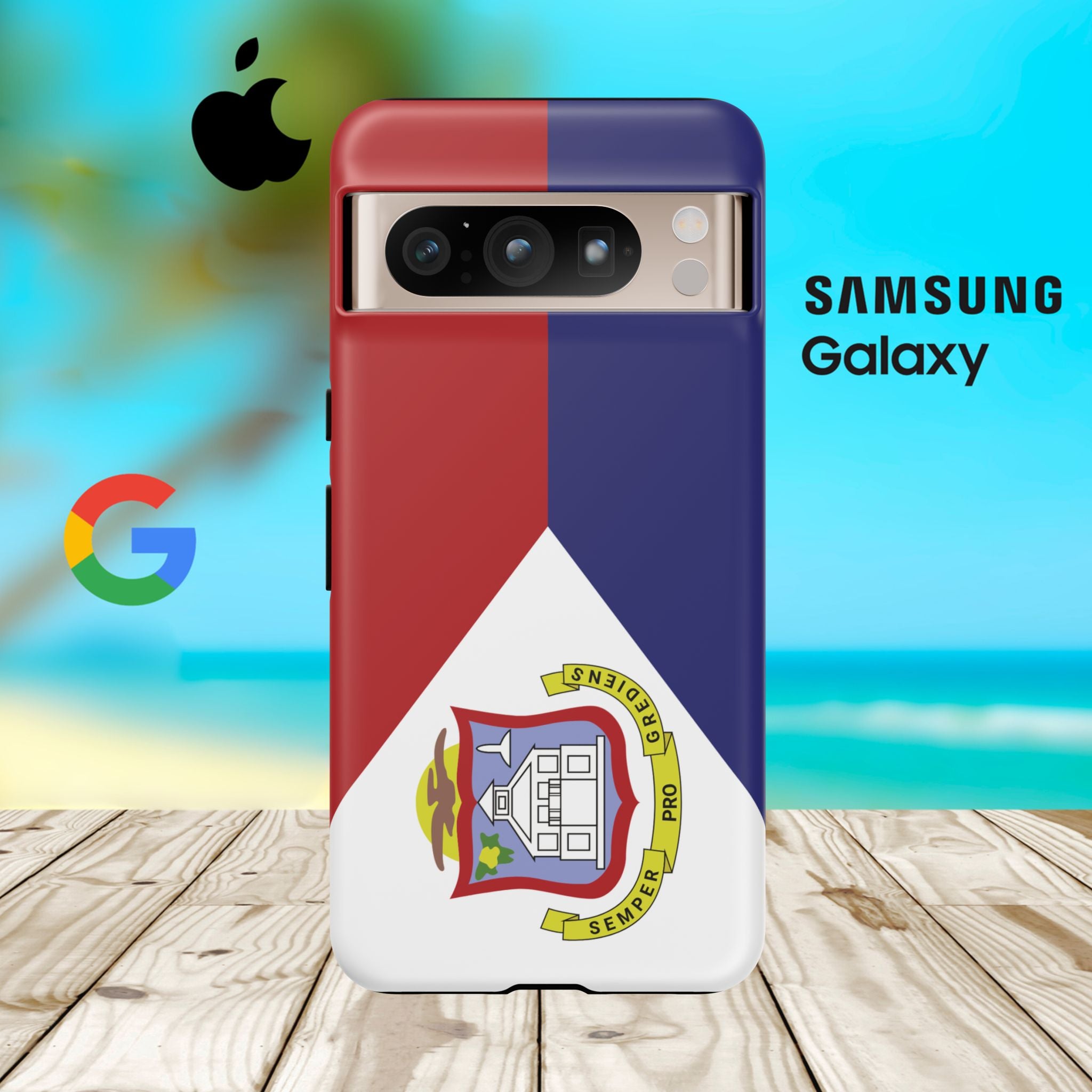 St. Martin Flag Tough Phone Case - Irie Blues Boutique