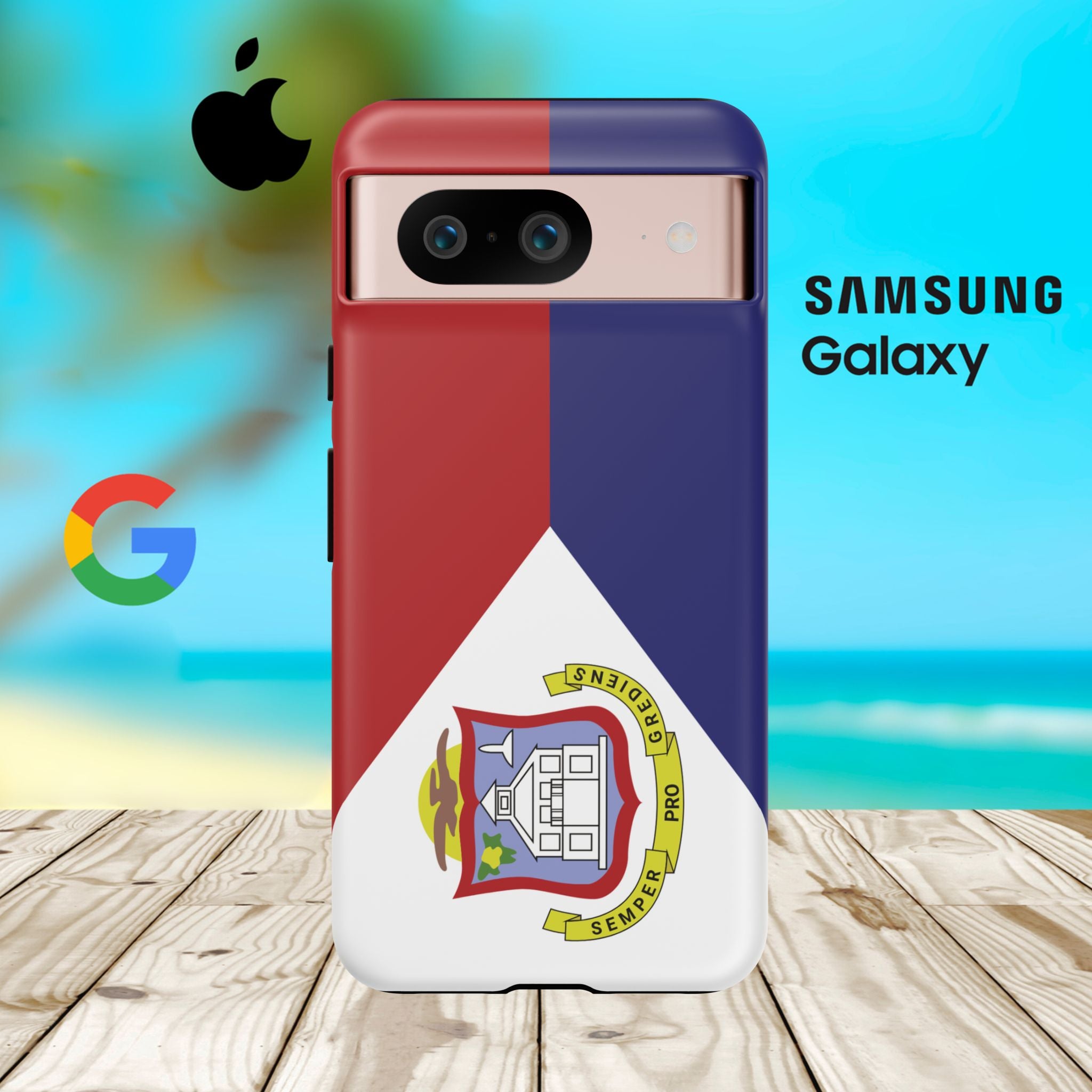 St. Martin Flag Tough Phone Case - Irie Blues Boutique