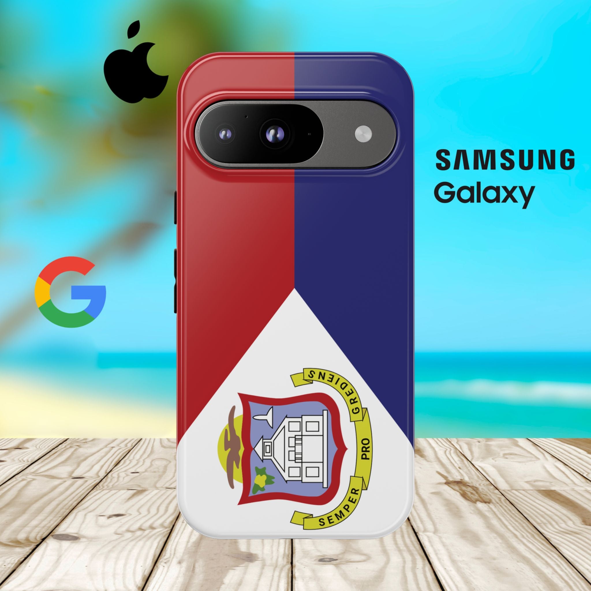 St. Martin Flag Tough Phone Case - Irie Blues Boutique