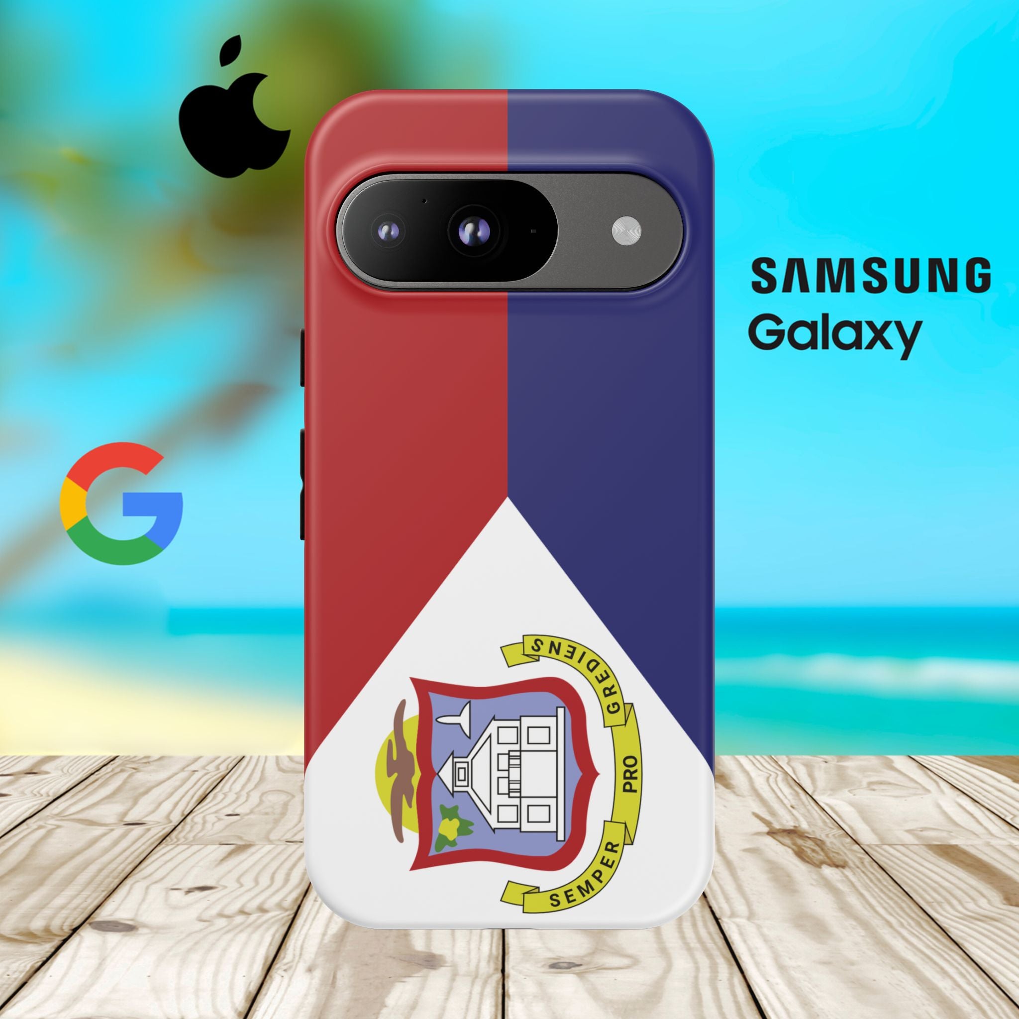 St. Martin Flag Tough Phone Case - Irie Blues Boutique