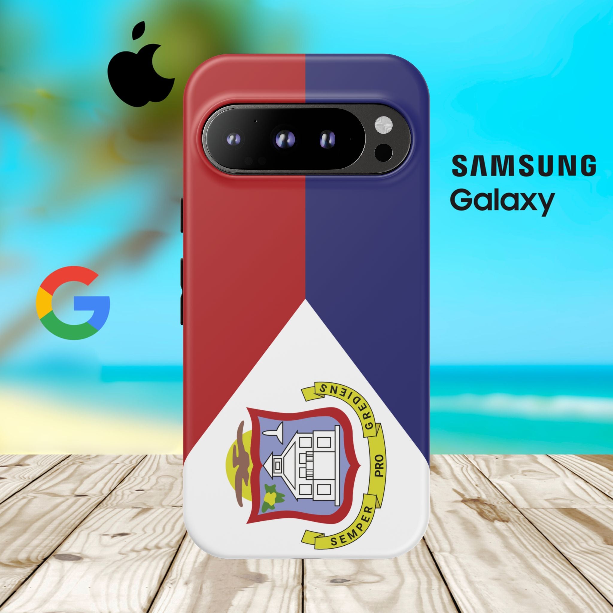 St. Martin Flag Tough Phone Case - Irie Blues Boutique