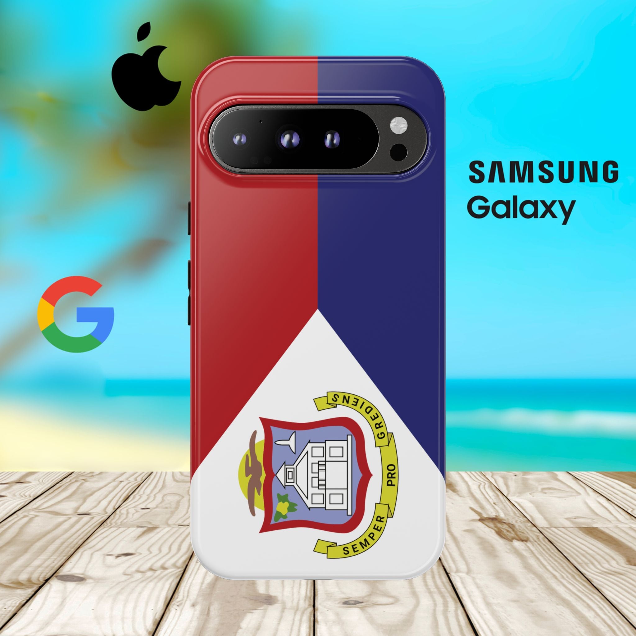 St. Martin Flag Tough Phone Case - Irie Blues Boutique