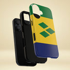 St Vincent & The Grenadines Flag Tough Phone Case - Irie Blues Boutique