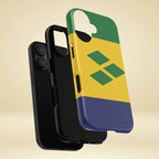 St Vincent & The Grenadines Flag Tough Phone Case - Irie Blues Boutique