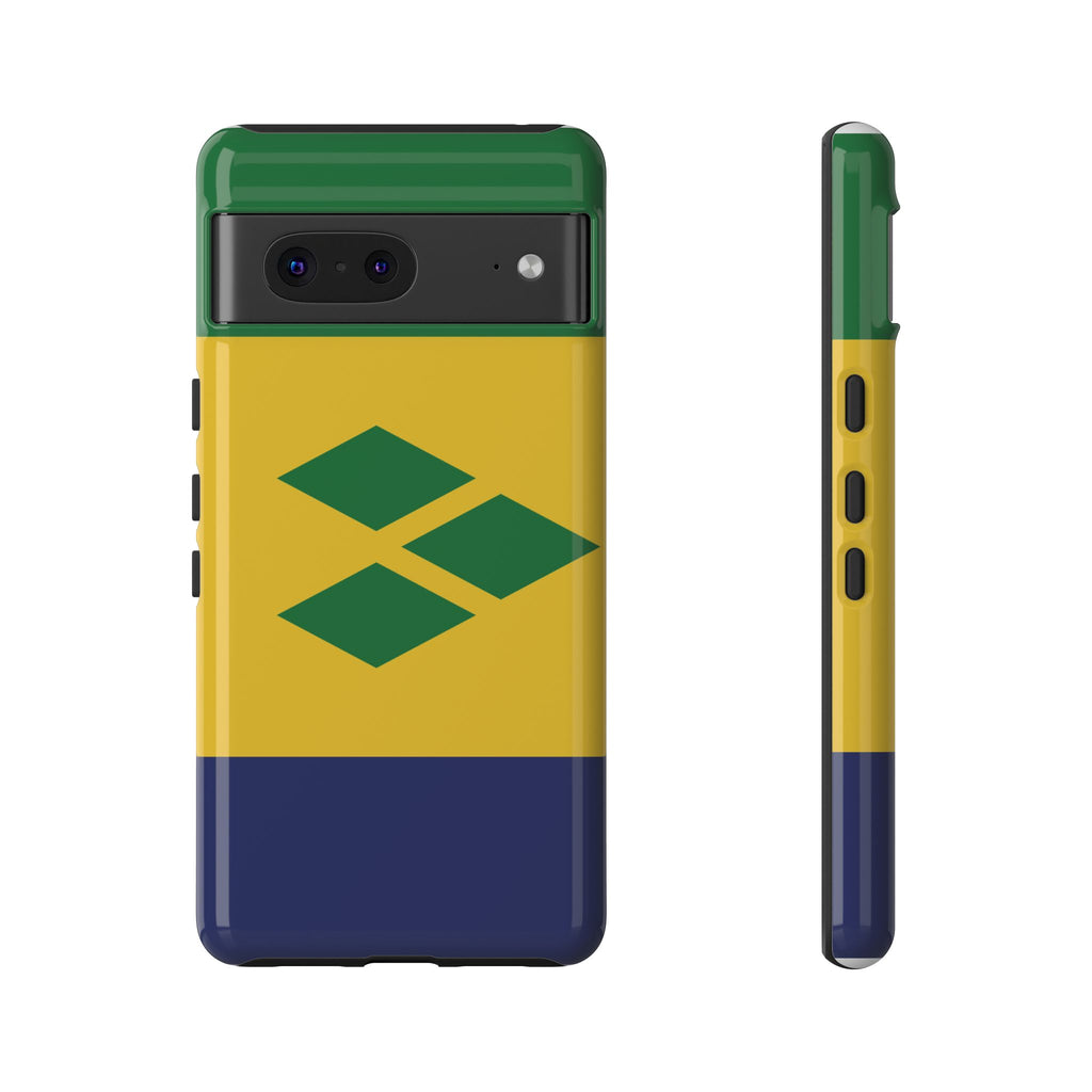 St Vincent & The Grenadines Flag Tough Phone Case - Irie Blues Boutique