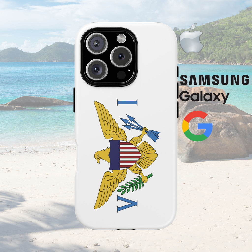 US Virgin Islands Flag Tough Phone Case - Irie Blues Boutique